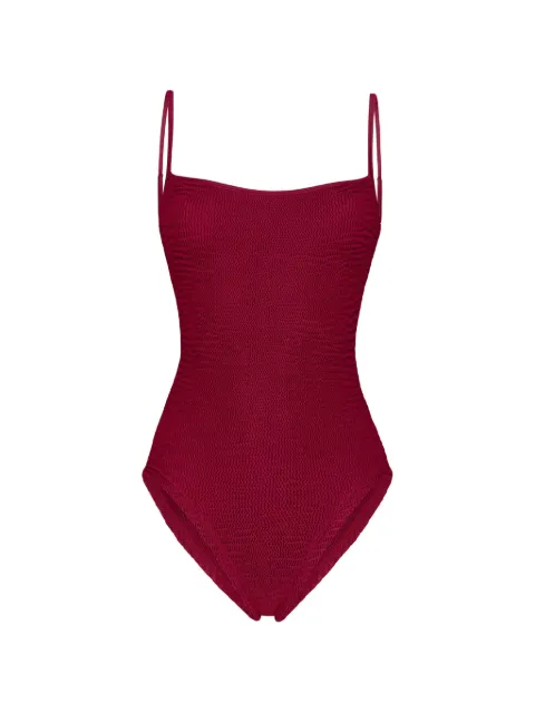PARAMIDONNA Marisia smocked swimsuit Red CR26MOPB