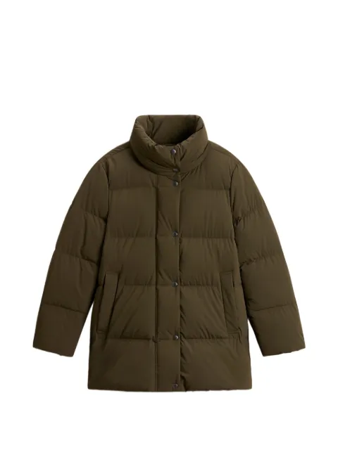 Woolrich Madison padded short coat Green CFWWOU2228FRUT3107
