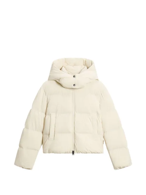 Woolrich Madison hooded puffer jacket Neutrals CFWWOU2227FRUT3107
