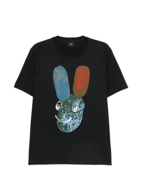 PS Paul Smith Pebble Bunny cotton T-shirt Black M2R011RWP6075