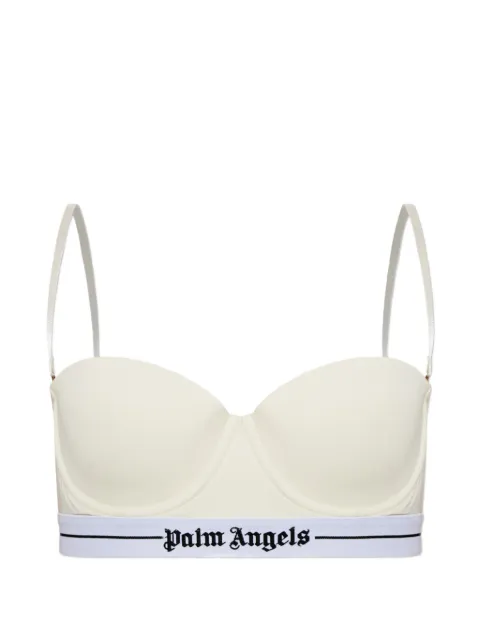 Palm Angels logo-waistband underwired bra Neutrals PLA1UWTP05SI0