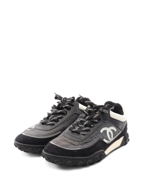 CHANEL Pre-Owned 1986-1988 Coco Mark sneakers Black 1096648