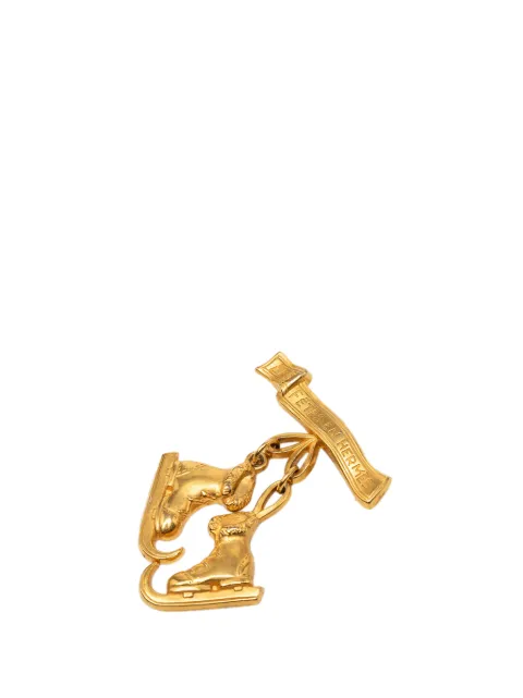 Hermès Pre-Owned 1980 Gold Plated Les Fetes en Hermes Pin Brooch costume brooch Gold YMMYWDO1MFHI93Z7