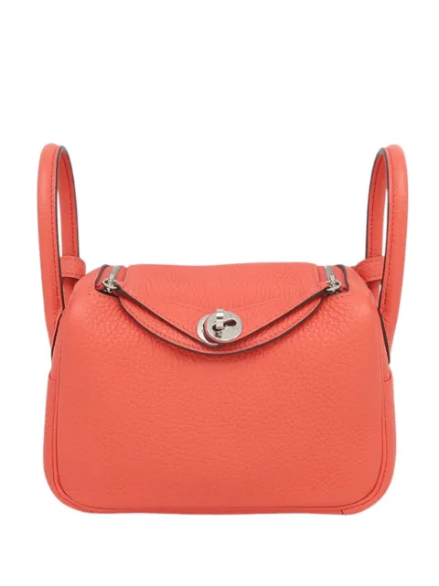 Hermès Pre-Owned 2021 Mini Clemence Lindy 20 satchel Pink MVTNJ6NP2MK5ARYH