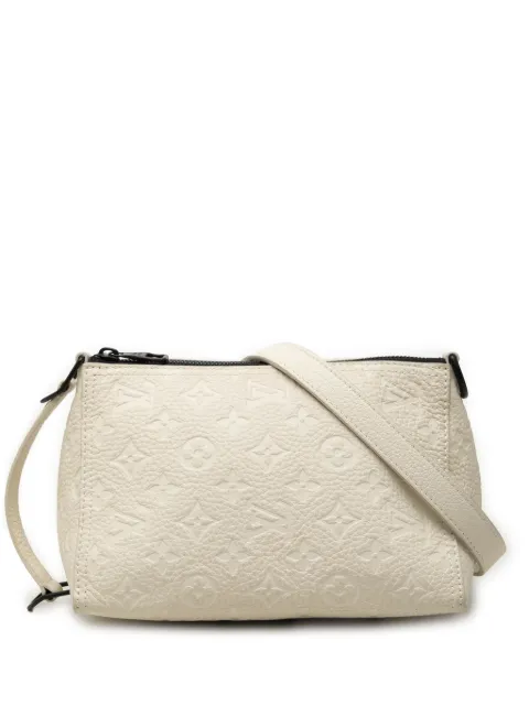 Louis Vuitton Pre-Owned 2019 Monogram Empreinte Triangle Messenger Bag satchel White Y5YYDL7B785HPNHL