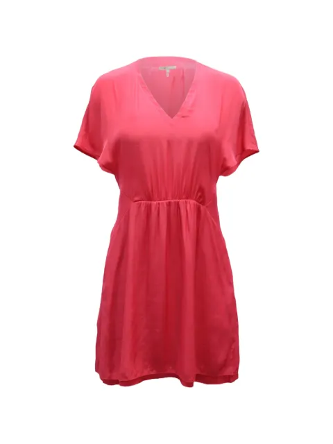 Maje Gathered V-neck dress Pink TONPUGBCL230572W