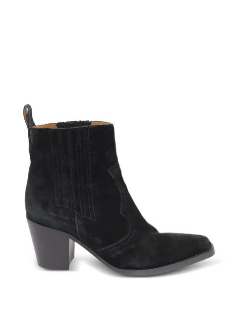 GANNI Western ankle boots Black NAPPUGBSH218390W
