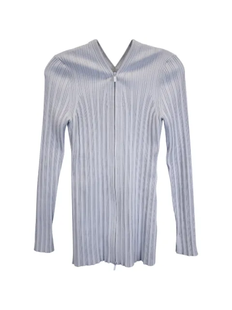 Proenza Schouler White Label rib-knit zip-up sweater Blue NAPPUUSCL373896W