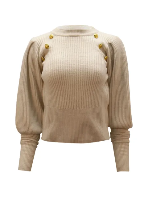 Veronica Beard Jude button-embellished sweater Neutrals NAPPUGBCL100049W