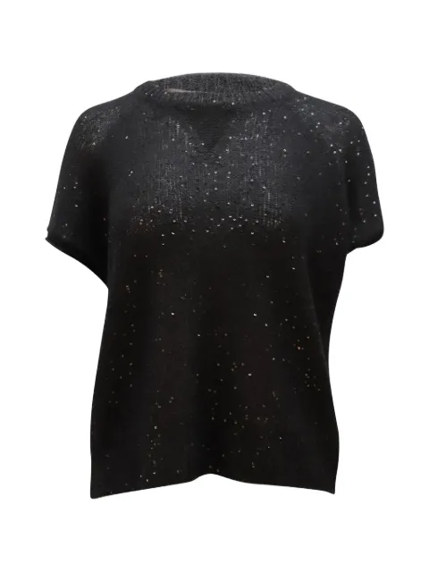Atm Anthony Thomas Melillo sequin-embellished knitted sweater Black NAPPUGBCL101694W