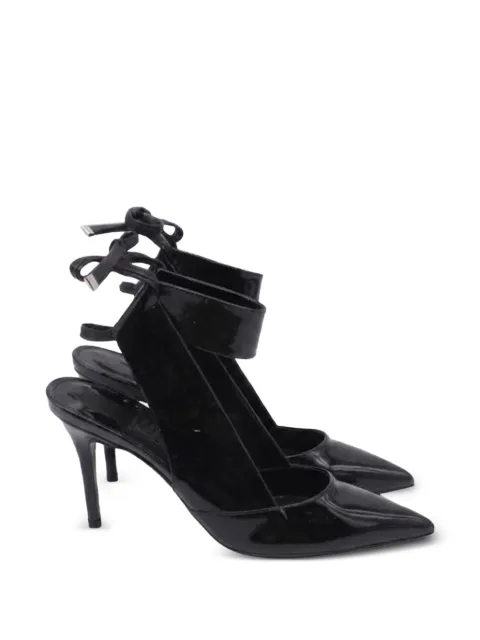 Ferragamo Pre-Owned Ankle-strap PVC pumps Black GILTPUUSSH780344W