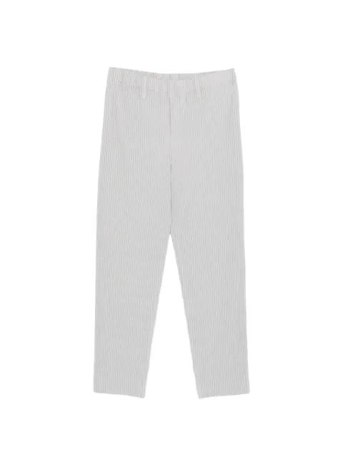 Homme Plissé Issey Miyake plissé-effect cropped trousers Grey HP68JF550