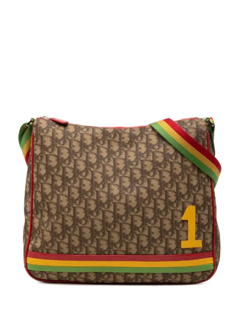 Christian Dior Pre-Owned 2004 Diorissimo Trotter Coated Canvas Rasta crossbody bag Brown S3GXTMROHGDC857F