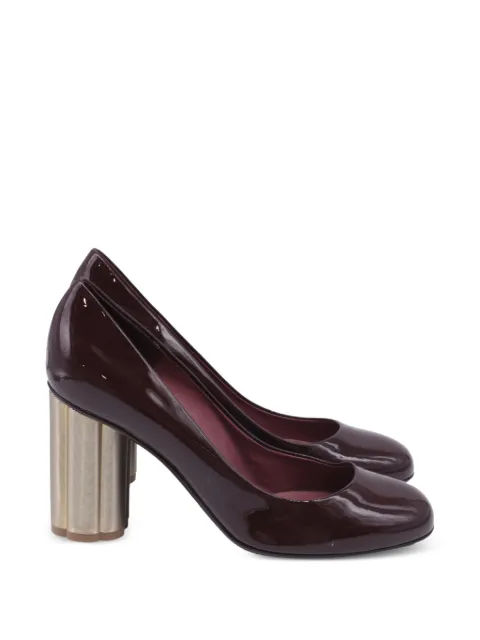 Ferragamo Pre-Owned Lucca block heel pumps Red GILTPUUSSH780340W