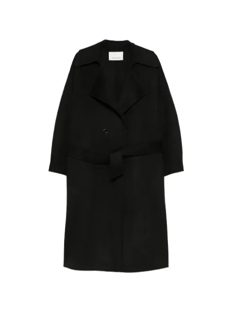 The Frankie Shop belted double-breasted coat Black COFS22682100