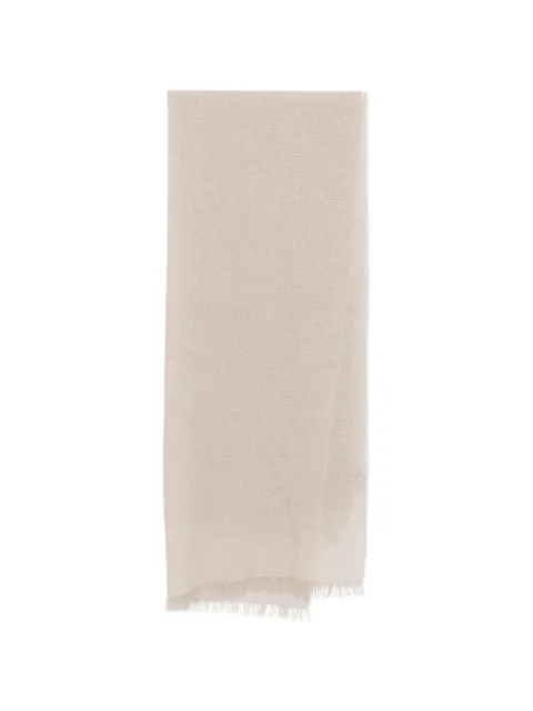 D'aniello fringed metallic scarf Neutrals PALAU7