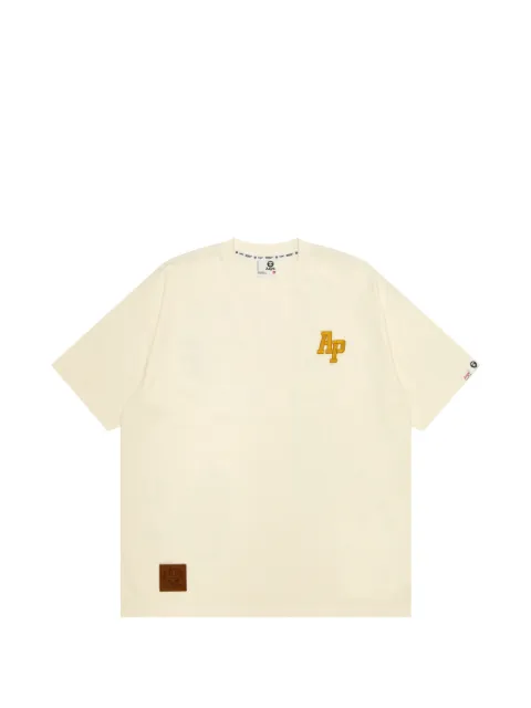 AAPE BY *A BATHING APE® logo-embroidered camouflage-print T-shirt Neutrals ATE1999XXR