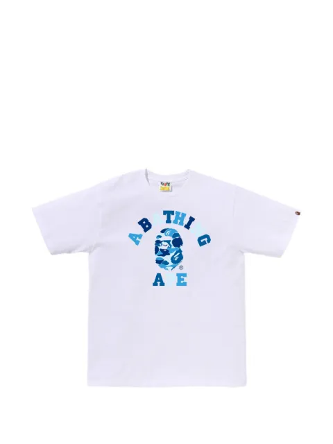 A BATHING APE® ABC Camo College T-shirt White 001TEM801005