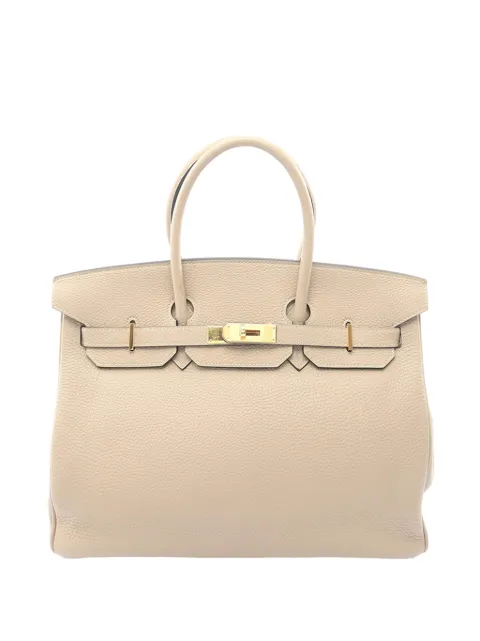 Hermès Pre-Owned 2008 Togo Birkin Retourne 35 handbag Brown USLXNXSXZIRFJ301
