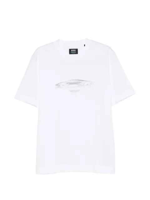 BOSS x Aston Martin C-Taut graphic-print T-shirt White 50570435
