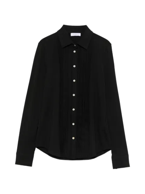 ZANETTI pleated long-sleeve shirt Black ZA8268M20042