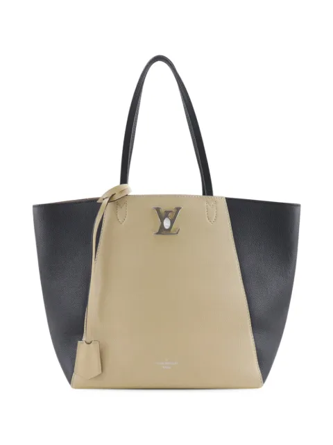 Louis Vuitton Pre-Owned 2017 Bicolor Calfskin LockMe Cabas tote bag Neutrals 64ZOBB1AL1PC767N
