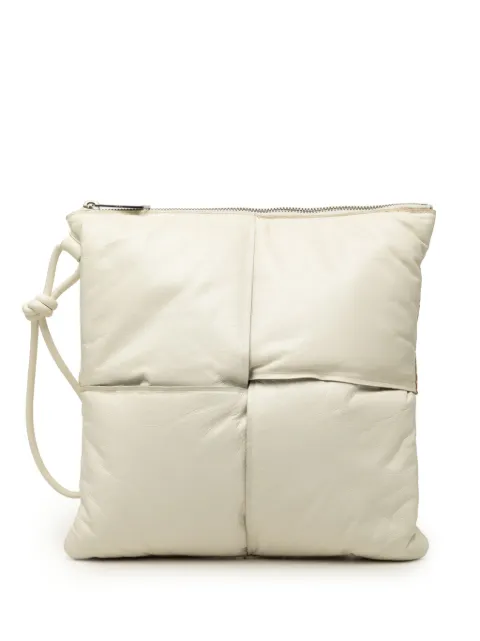 Bottega Veneta Pre-Owned 2012-2026 Nappa Maxi Intrecciato Padded Square Wristlet Pouch clutch bag White 3M81DX828ZZWAEPS