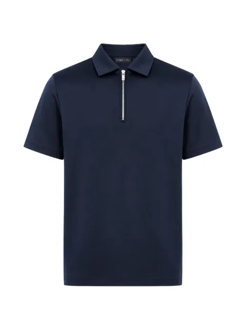 Tombolini zip-fastening short-sleeve polo shirt Blue WJ72ZJ80U780