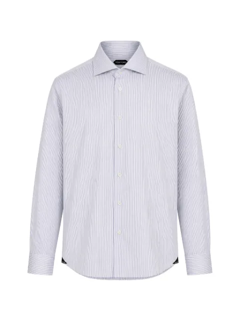Tombolini vertical-stripe long-sleeve shirt White RC29Q148R017