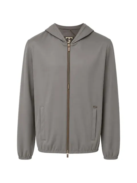 Tombolini hooded zip-up jacket Grey SBT6EYAPU710