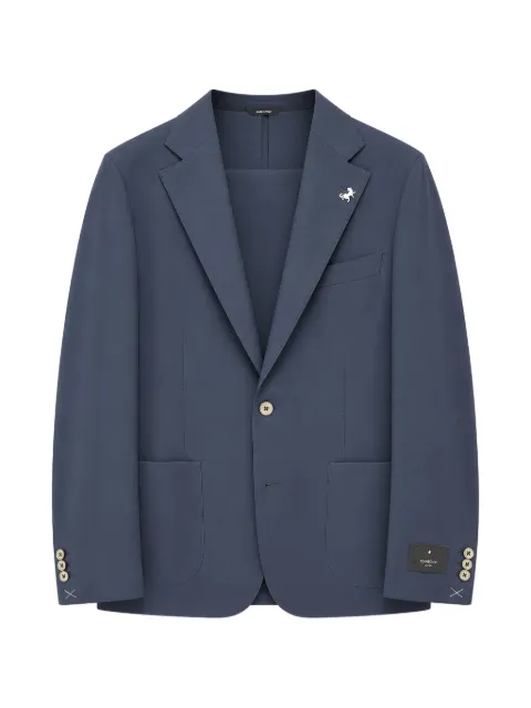 Tombolini notched-lapel single-breasted blazer Blue G116EK80U741