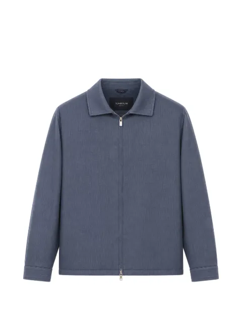 Tombolini zip-up collared jacket Blue SB27ELFTU780