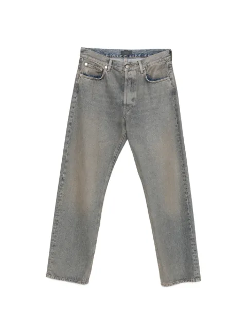 Haikure faded-effect logo-patch jeans Blue HEM03268DF106