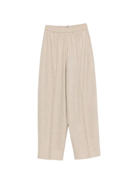 Fabiana Filippi elasticated-waistband wide-leg trousers Neutrals PAD226F336M3780000
