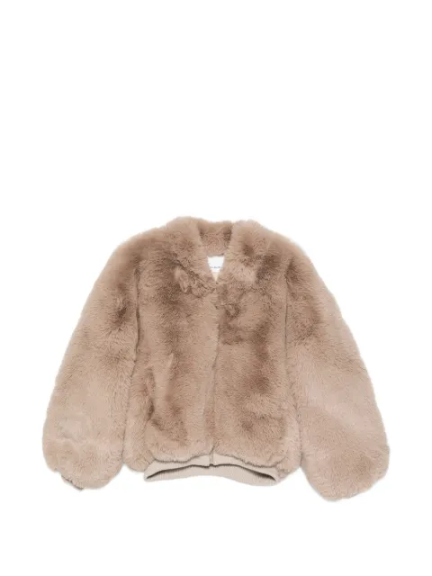 The Frankie Shop faux-fur bomber jacket Brown JAFS22736226
