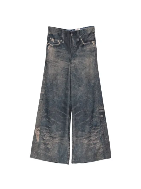Bye faded palazzo pants Blue 6WBDC4F763S