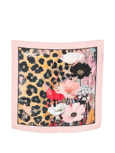 D'aniello floral leopard-print scarf Pink BLED