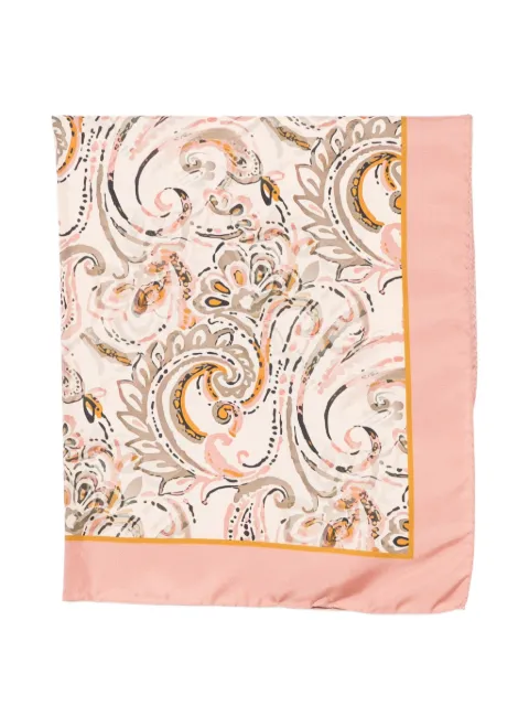 D'aniello paisley-print silk scarf Neutrals BLED