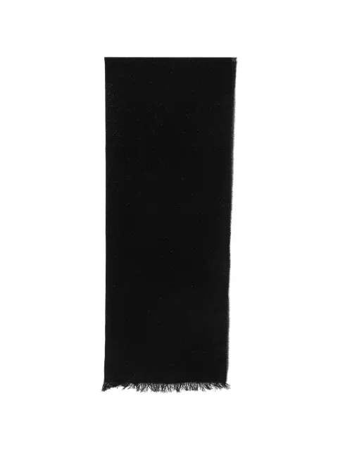 D'aniello shimmer-effect frayed scarf Black PALAU2