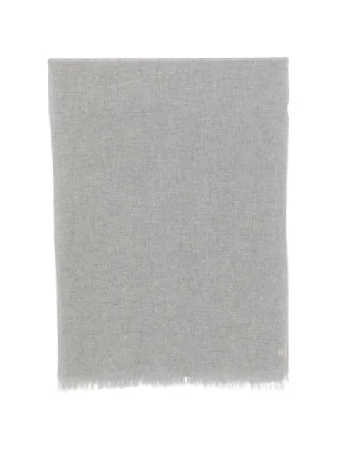 D'aniello sequin-embellished frayed scarf Grey LISSEN2