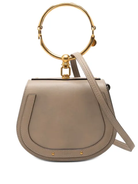 Chloé Pre-Owned 2017 Small Leather Nile Bracelet satchel Brown YAIX4XSBJQC98CZS