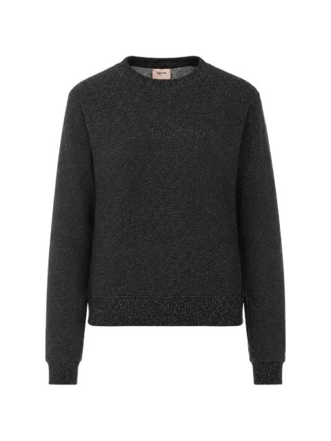 Repetto logo-embroidered crew-neck sweater Black S0696P1529