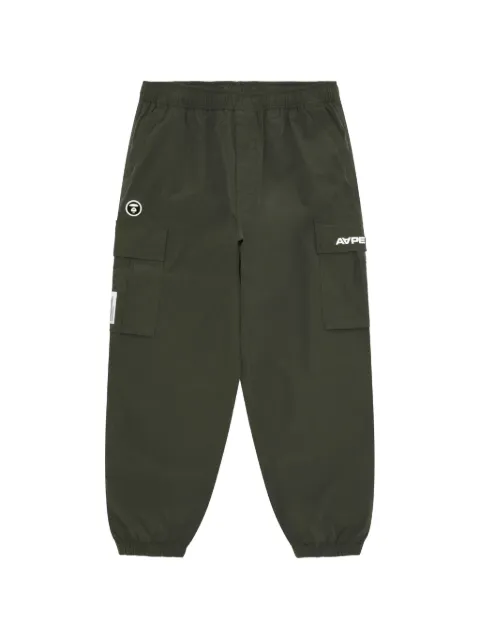 AAPE BY *A BATHING APE® logo-print tapered cargo track pants Grey APTD644XXR