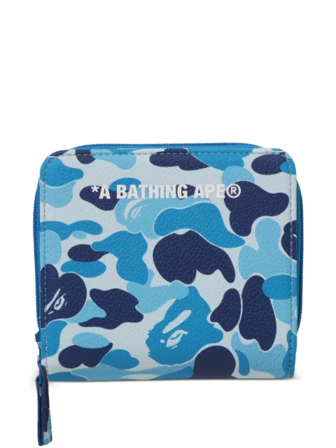 A BATHING APE® ABC Camo wallet Blue 001SGM301001M