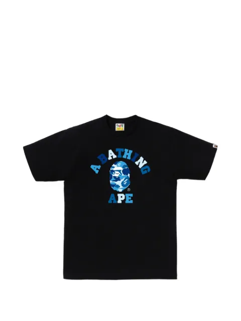 A BATHING APE® Ape Head logo-print T-shirt Black 001TEM801005M