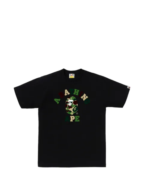 A BATHING APE® Ape Head logo-print T-shirt Black 001TEM801005M