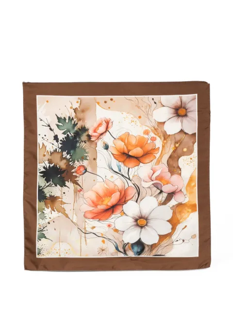 D'aniello floral-print scarf Neutrals BLED