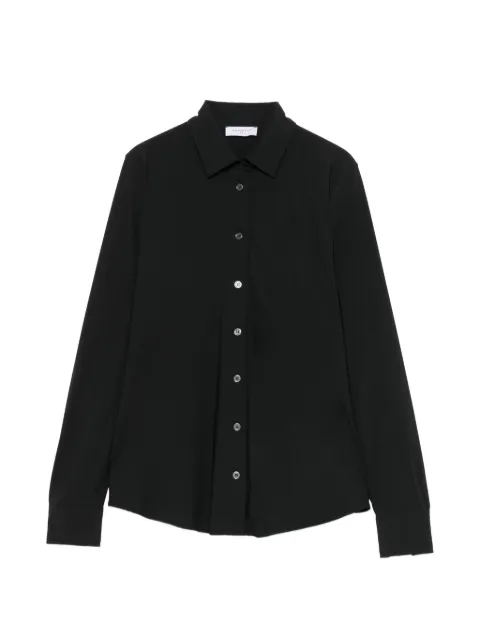 ZANETTI long-sleeve button-up shirt Black ZA7748K21123