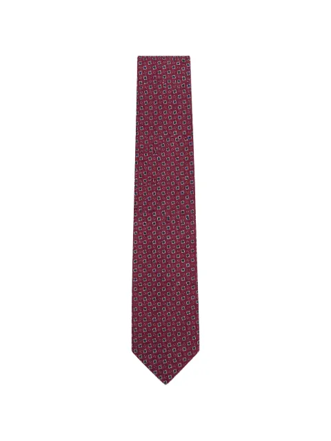 Tombolini geometric-print tie Red WK09ZQC2F558