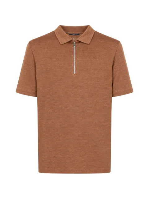 Tombolini quarter-zip polo shirt Brown WJ72EYBBU240